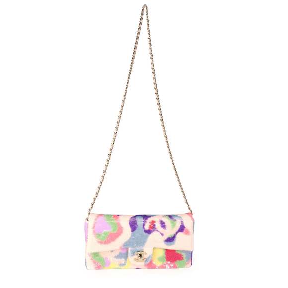 Chanel Multicolor Sequin Camouflage Single Flap Bag - Picture 4 of 8